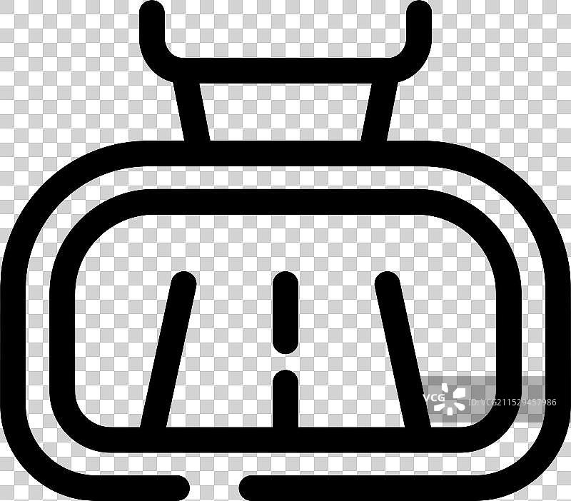 缆车沿着索道移动图片素材