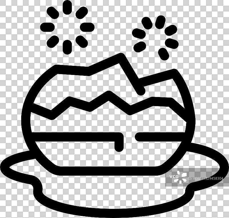 鸡蛋在地板上破裂，象征着失败图片素材