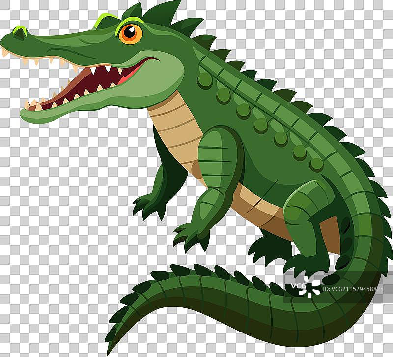 逼真的鳄鱼艺术图片素材