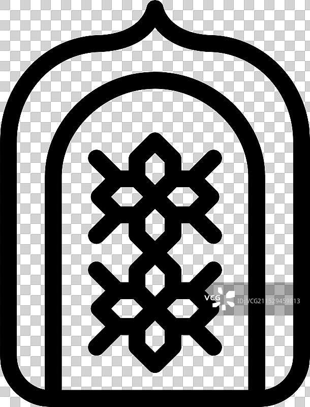 传统乌兹别克门设计，具有复杂的图案图片素材