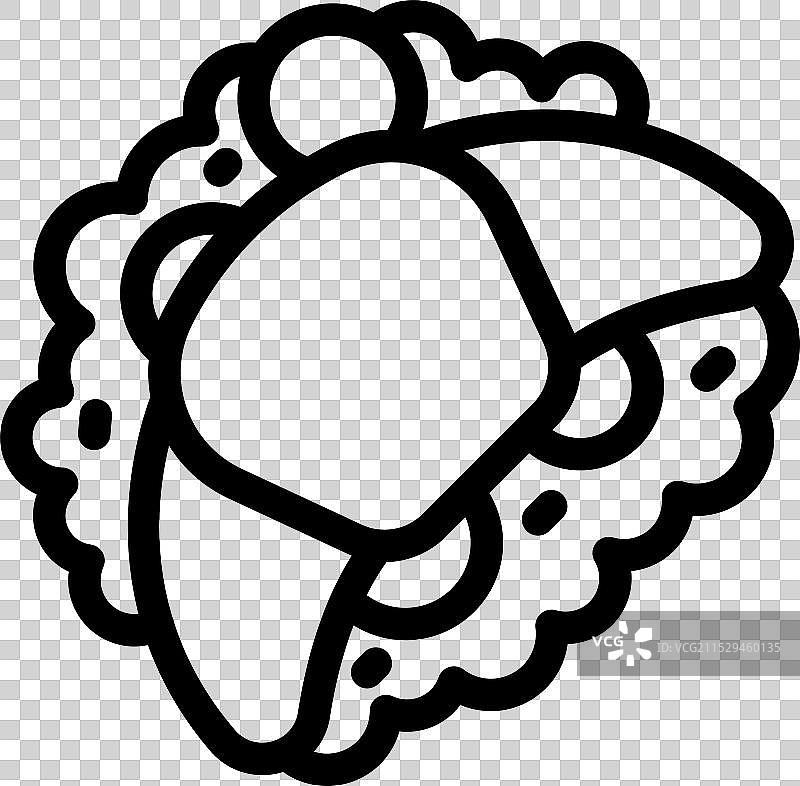 美味的日本饭团包裹着图片素材