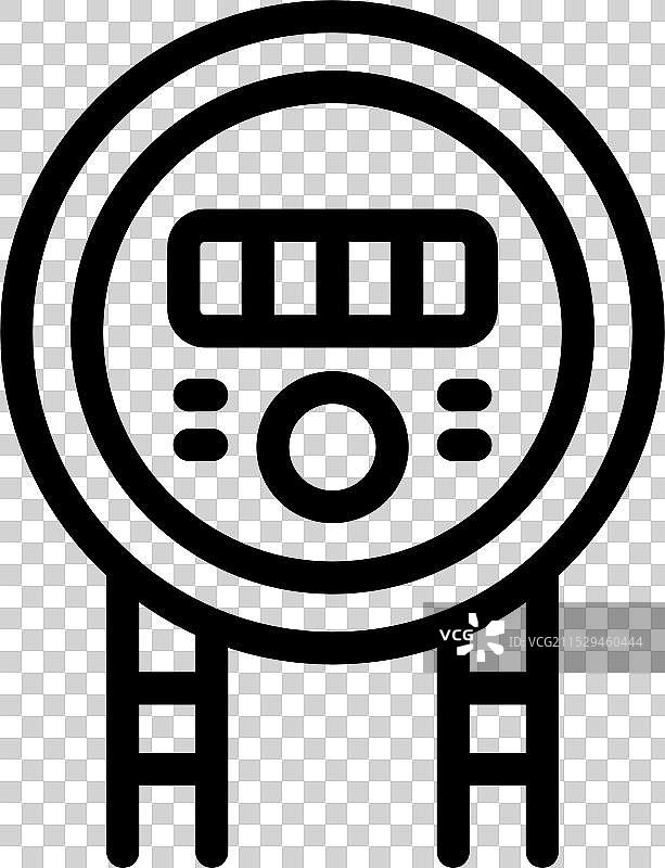 电表测量电力消耗图片素材