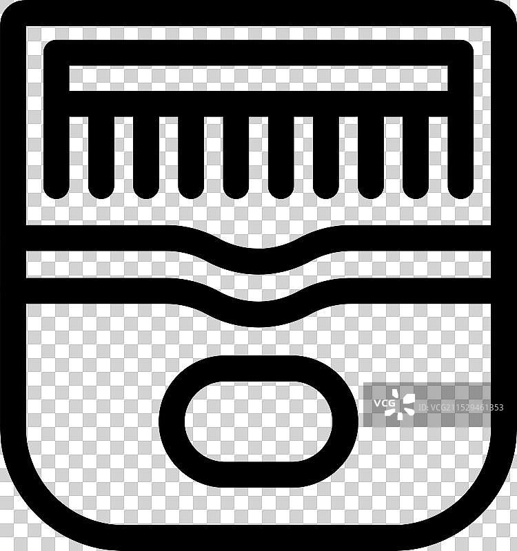 代表非洲的卡林巴音乐器图标图片素材