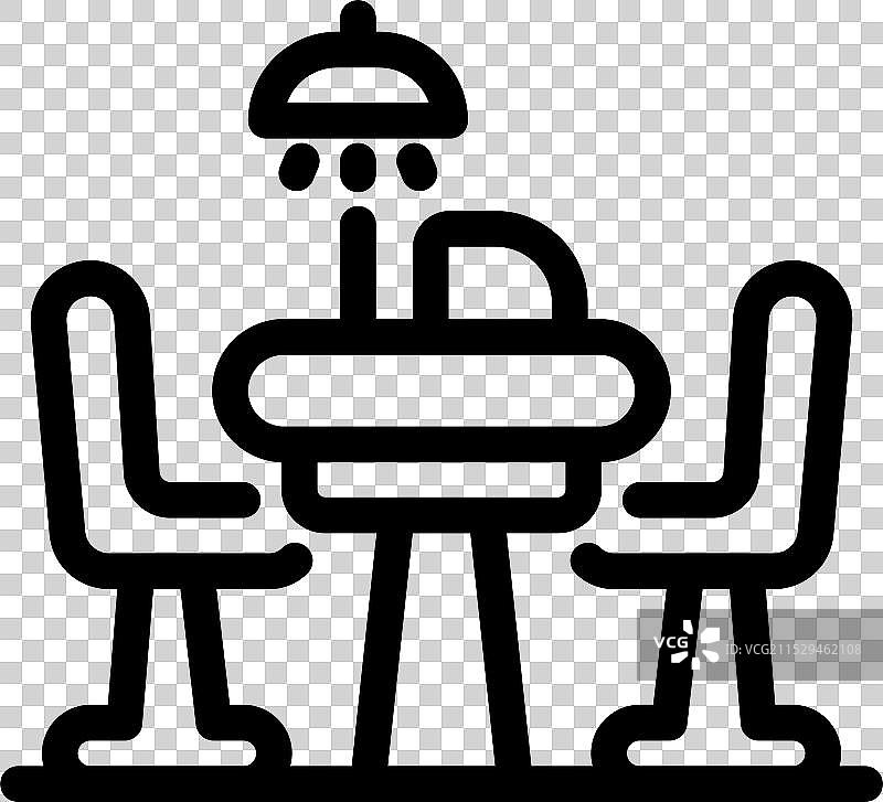 餐厅桌子正在为晚餐服务做准备图片素材