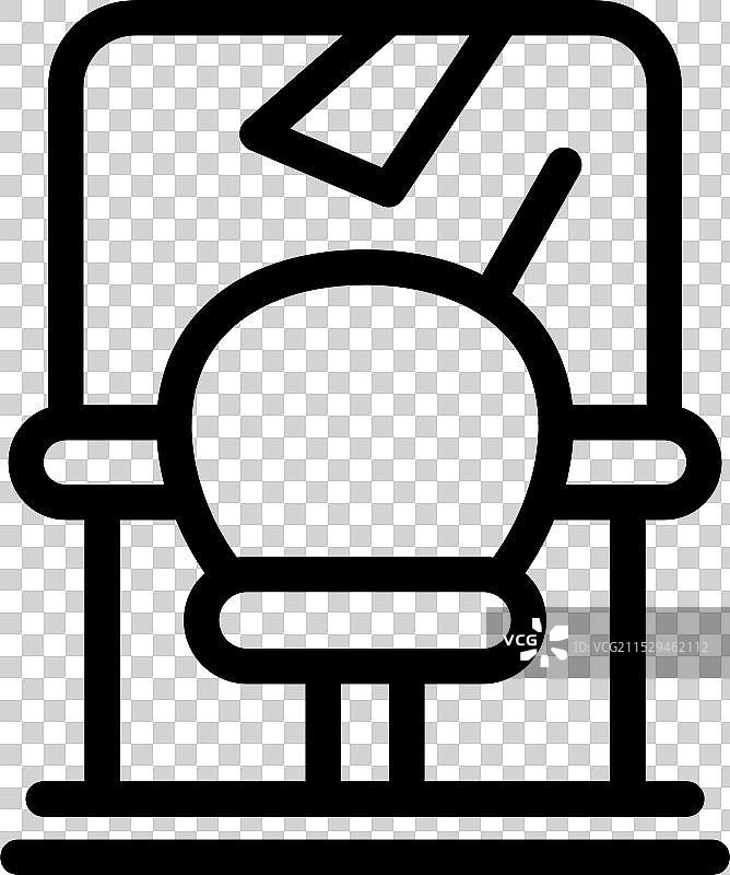 美发师在沙龙水槽中为顾客洗头的图标图片素材