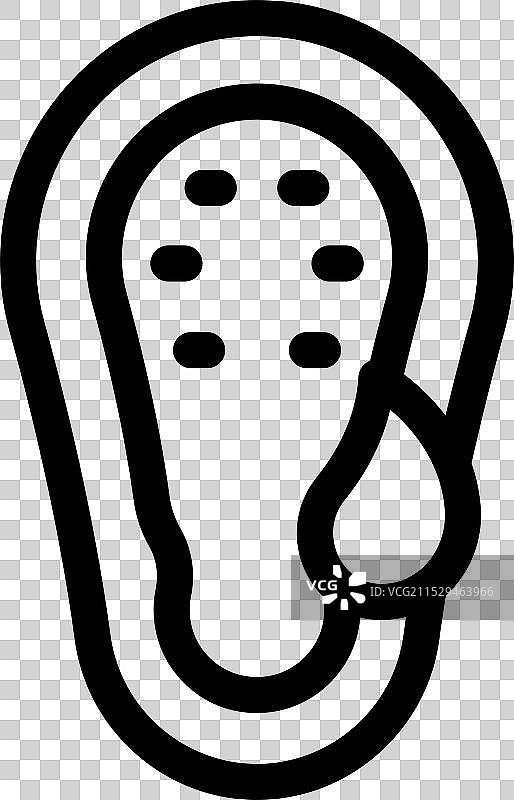 耳塞旁的水龙头滴水图片素材