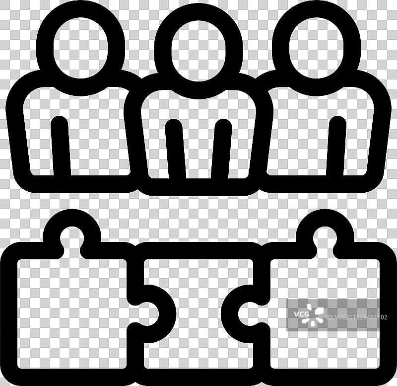 商务团队共同合作与沟通图片素材