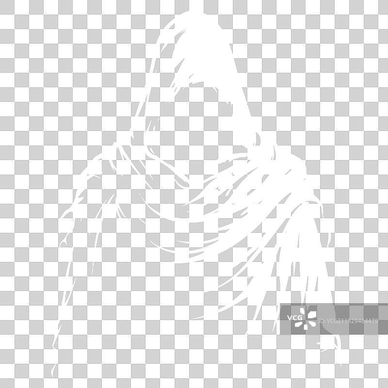 神秘的带兜帽身影在阴影中图片素材