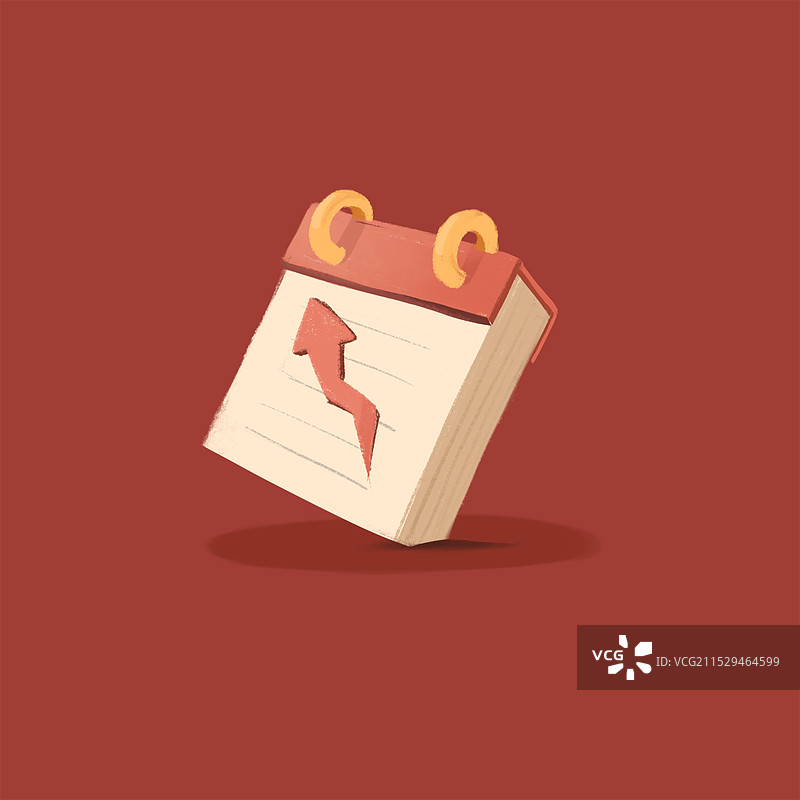 增长手绘日历图片素材