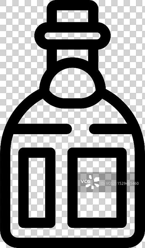 药瓶带有软木塞，内含图片素材