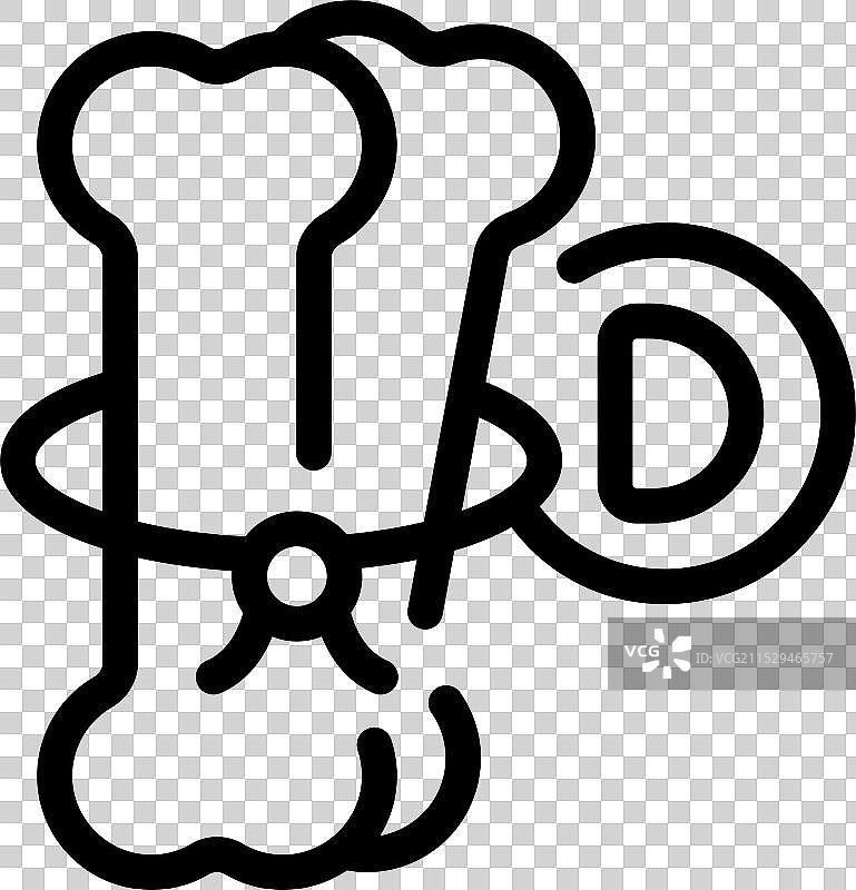 维生素D缺乏导致脆弱和易碎图片素材