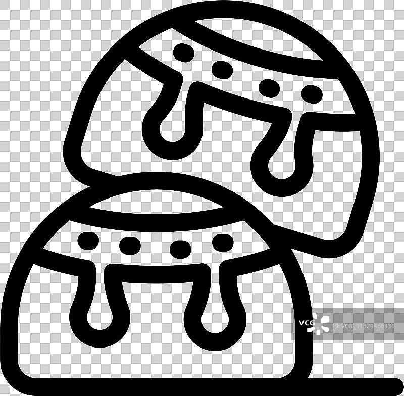 白巧克力包裹的巧克力松露糖图片素材