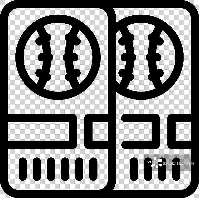 两张棒球票，带您进入激动人心的比赛图片素材