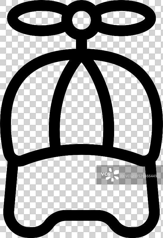 旋转叶片的螺旋桨帽，增添乐趣和欢乐图片素材