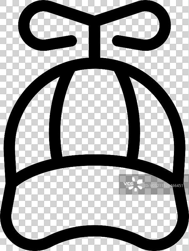 旋转的搞笑螺旋桨帽发出声音图片素材