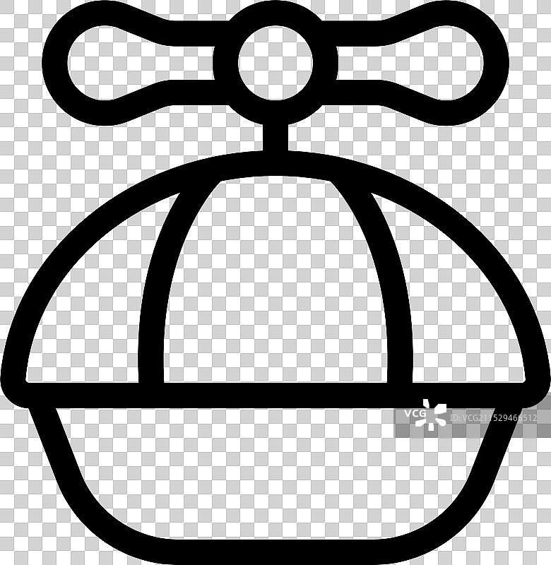 旋转得很快的螺旋桨帽展示图片素材