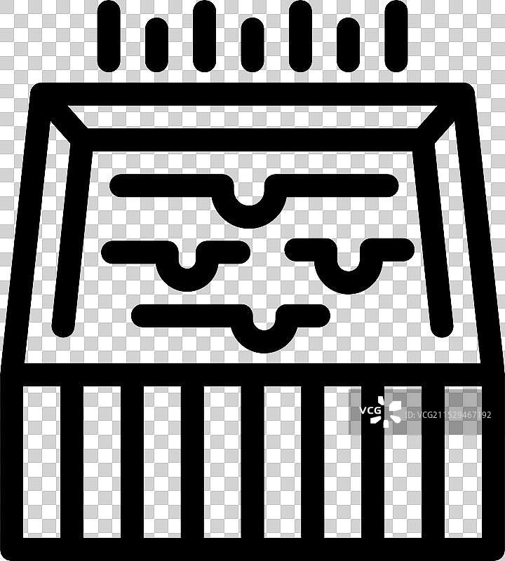 家用空气过滤器去除灰尘和过敏原图标图片素材