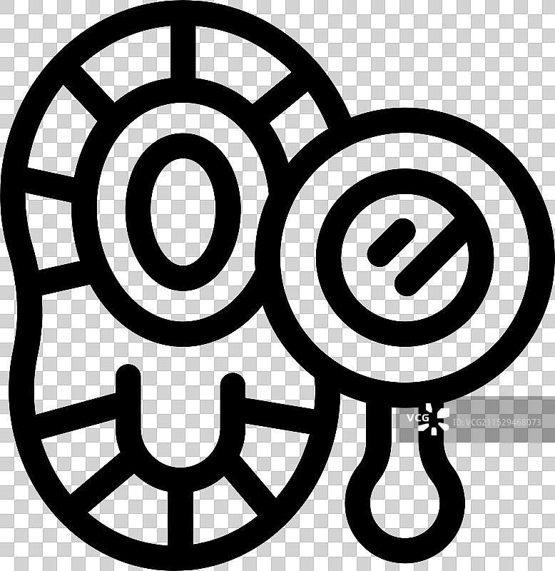 隐形眼镜盒在手旁被打开图片素材