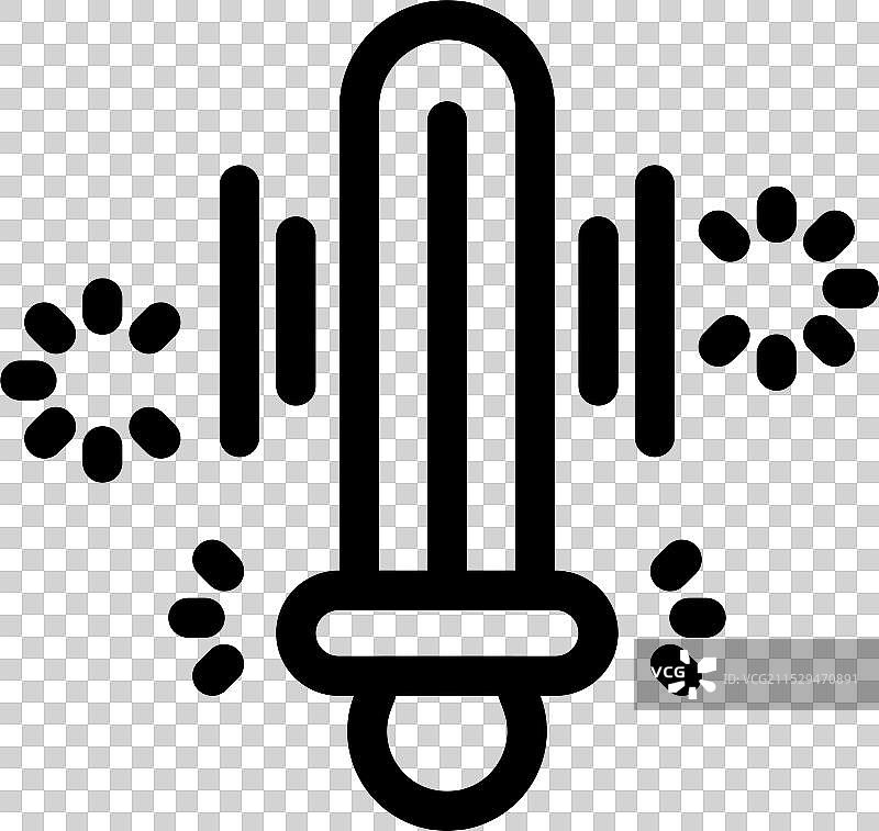 紫外线灯发出紫外线光和图片素材