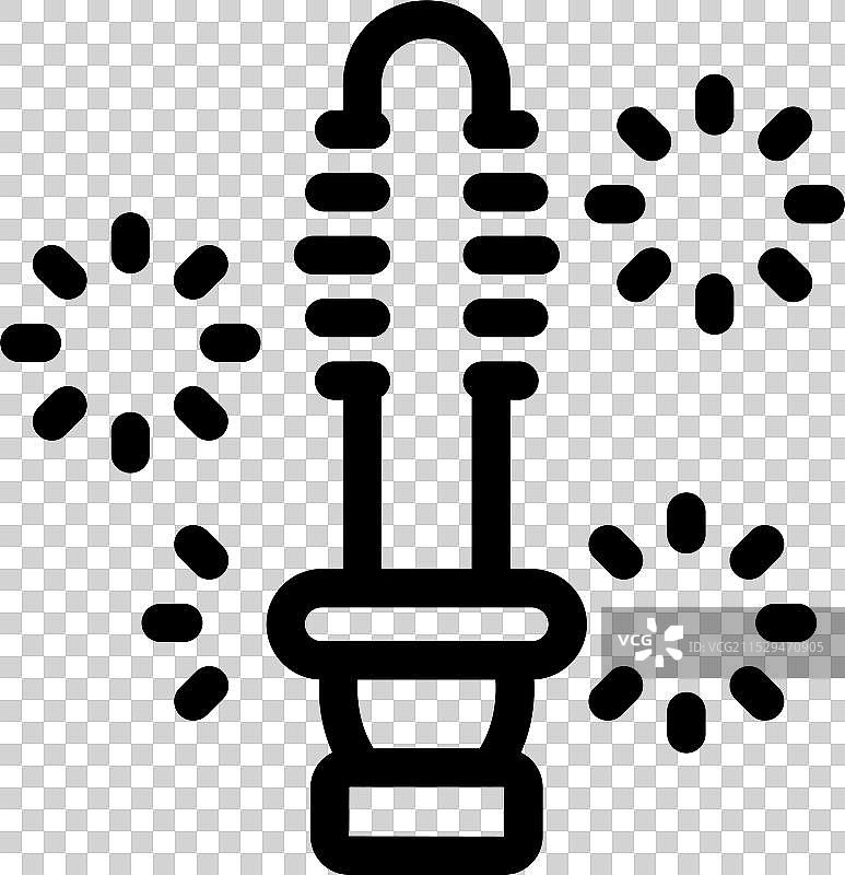 火花塞为发动机点火产生火花图片素材