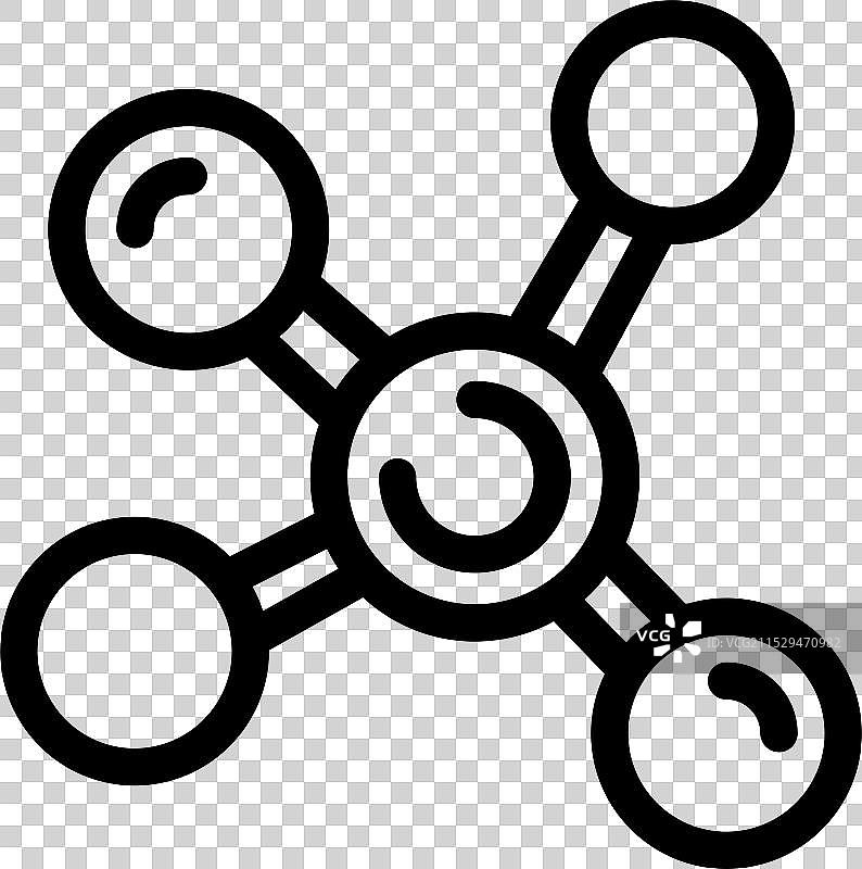 分子结构连接原子与键在一起图片素材