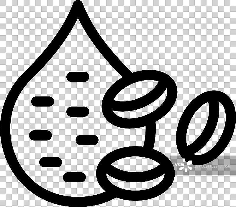 咖啡豆掉入水滴中形成的效果图片素材