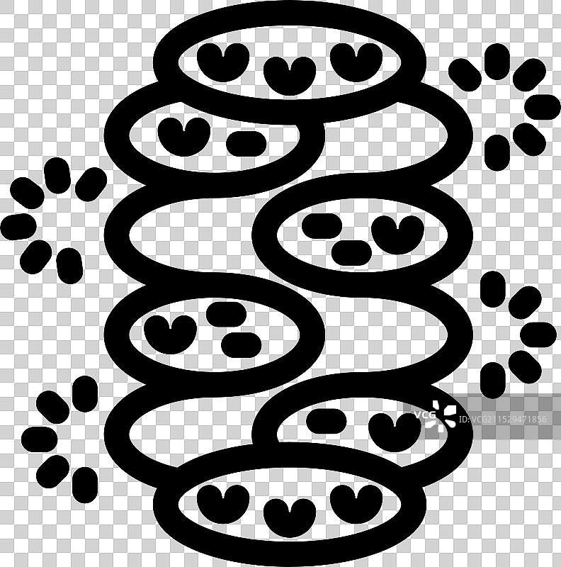 细菌通过二分法分裂和繁殖图片素材