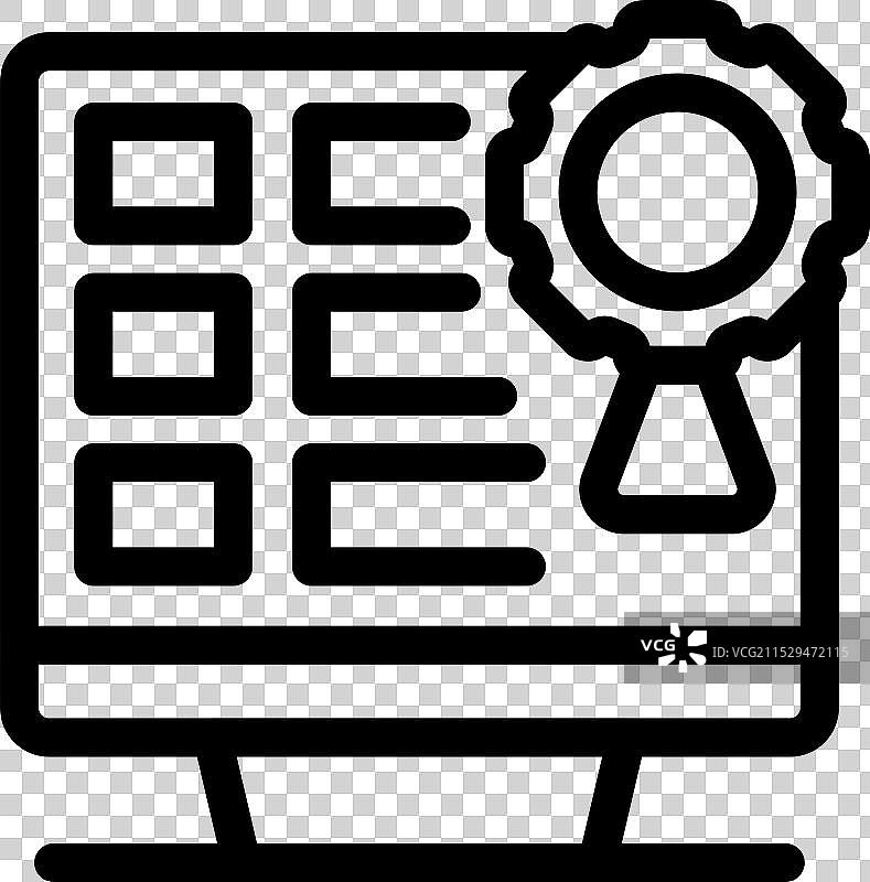 电脑显示质量控制与勾选标记图片素材