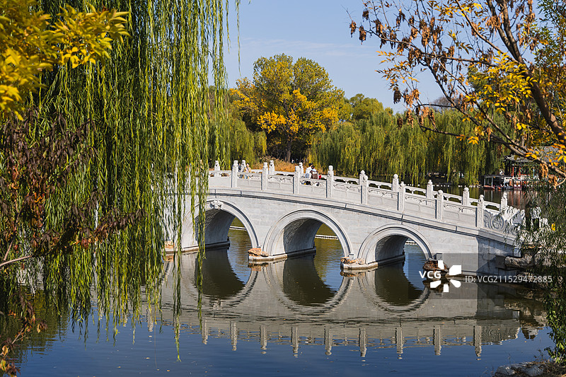 晋祠公园图片素材