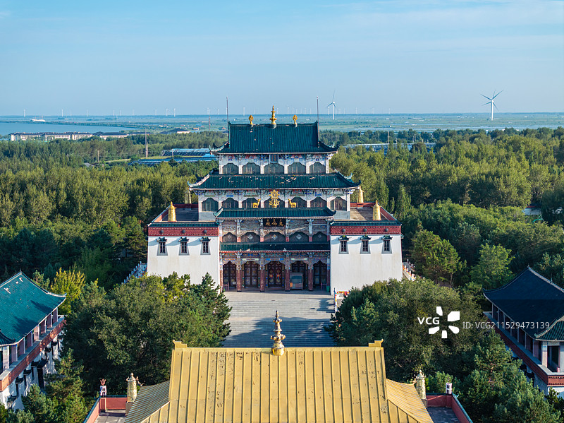 吉林省松原市查干湖景区妙音寺图片素材