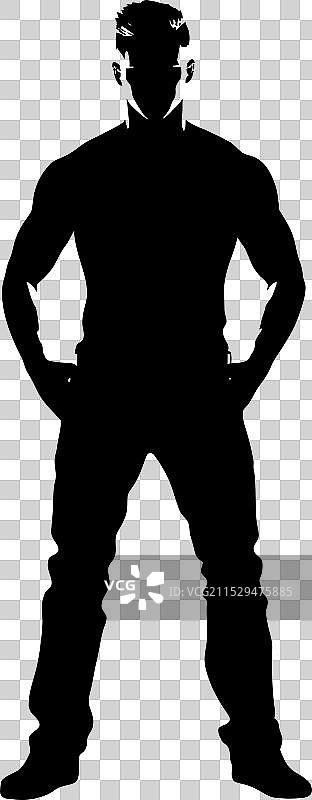 肌肉力量的徽章设计，肌肉大亨图片素材