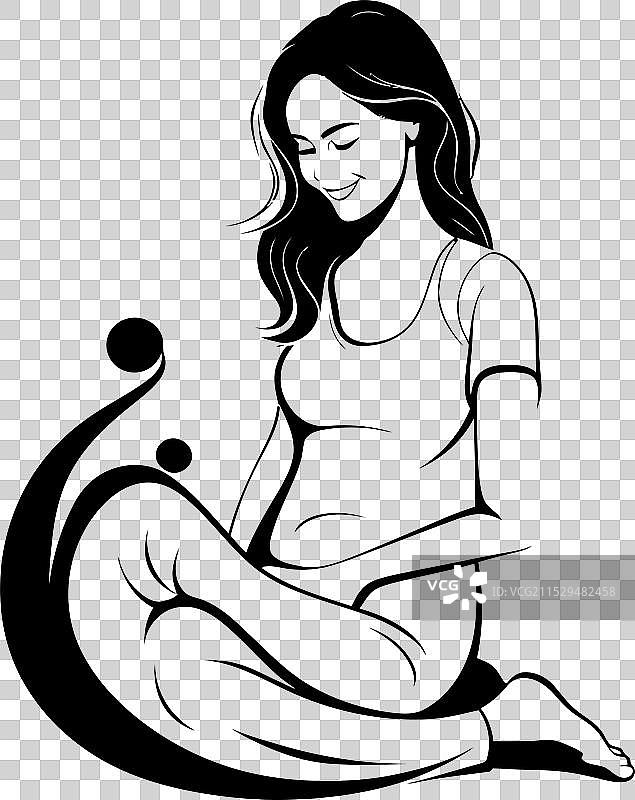 妈妈的光辉 快乐怀孕 图标 关爱图片素材