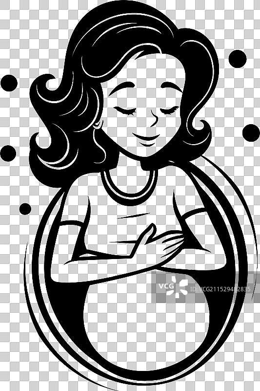 光彩照人的快乐期待母亲母性图片素材