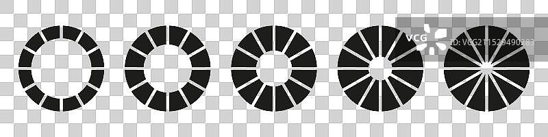 轮子呈圆形，分为十二个部分图片素材
