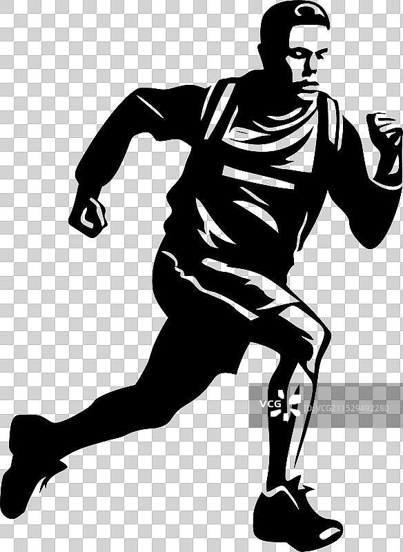 马拉松奇迹的速度冲刺跑者图标设计图片素材