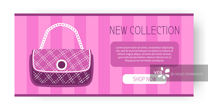 时尚系列包袋商店登陆页面图片素材