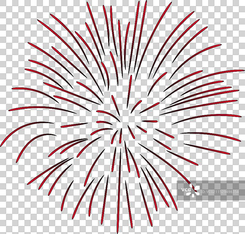 五彩缤纷的烟花爆炸形状图片素材