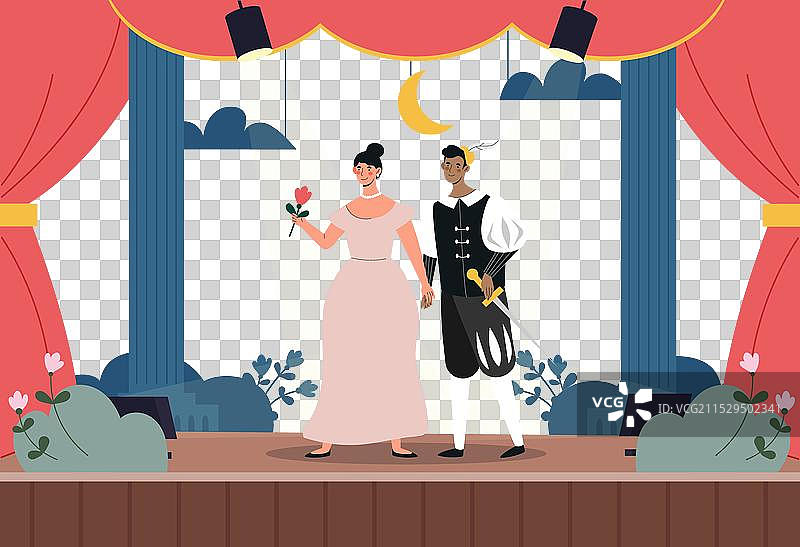 剧院概念中的演员图片素材