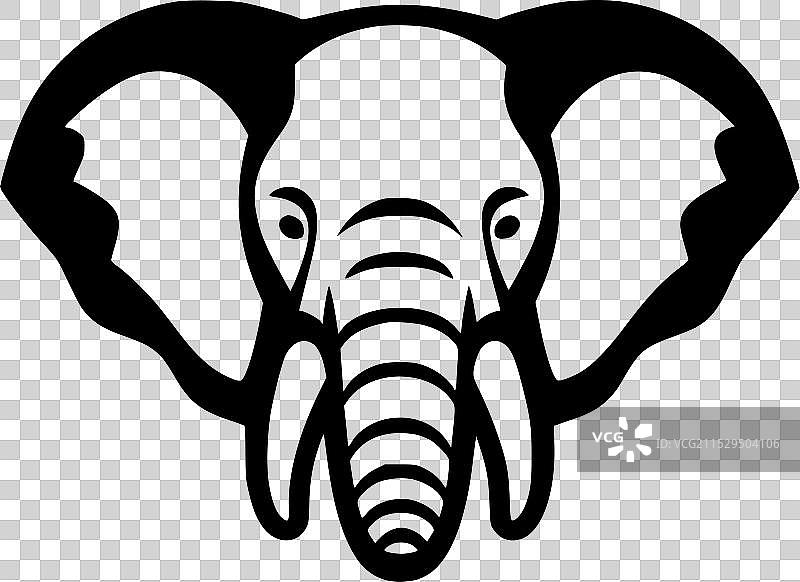 大象 - 高质量标志 - 适合T恤的理想选择图片素材