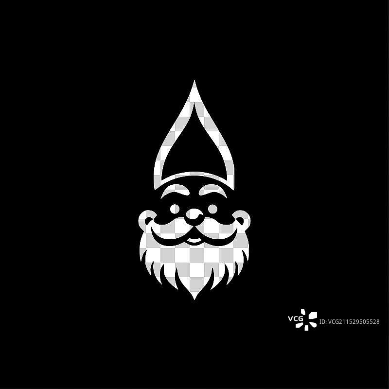 侏儒 - 黑白孤立图标图片素材