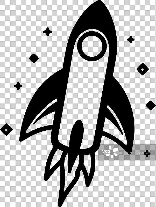 火箭 - 高质量标志 - 适合T恤使用图片素材