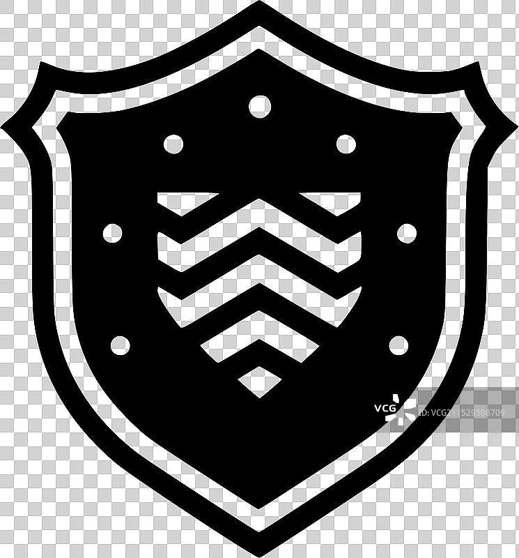 盾牌 - 极简和扁平化的标志图片素材