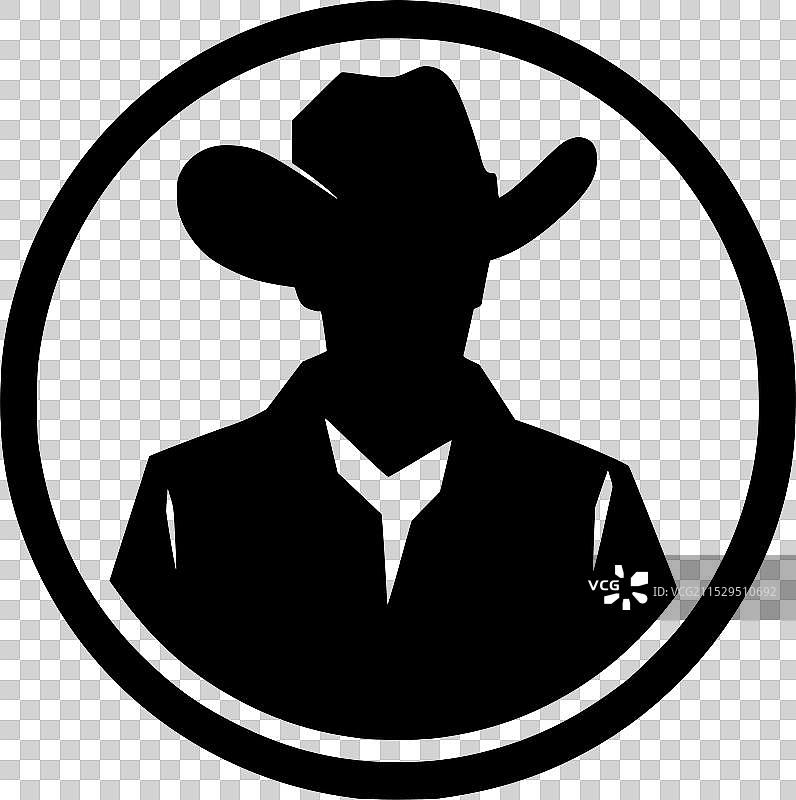 西方 - 黑白孤立图标图片素材