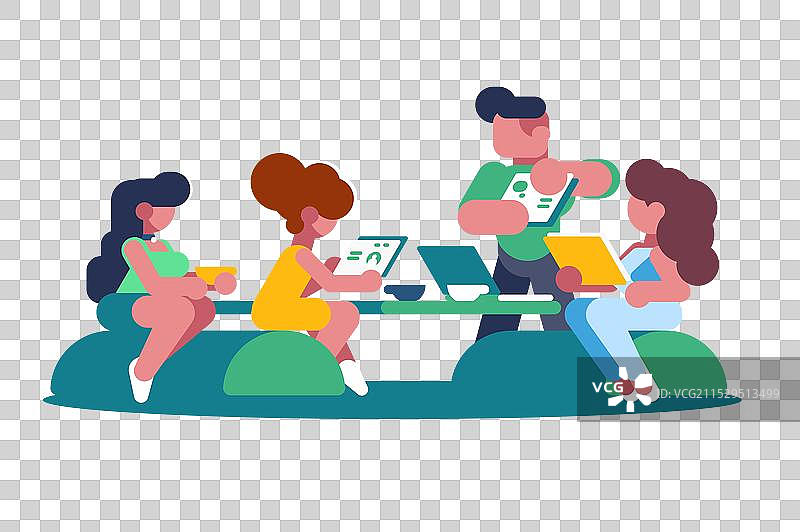 商务会议小组图片素材