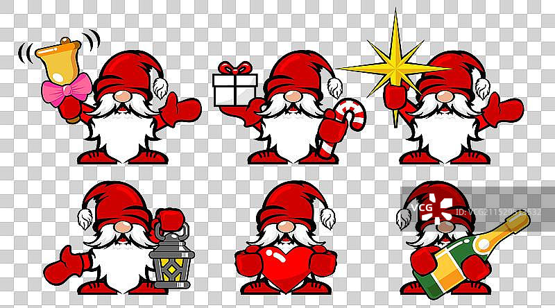 圣诞老人侏儒套装图片素材