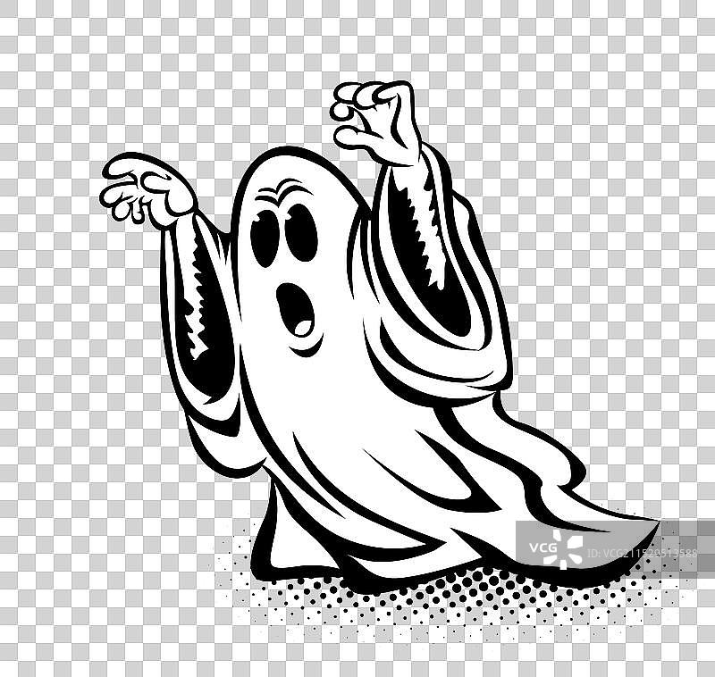 万圣节鬼魂恐怖图标图片素材