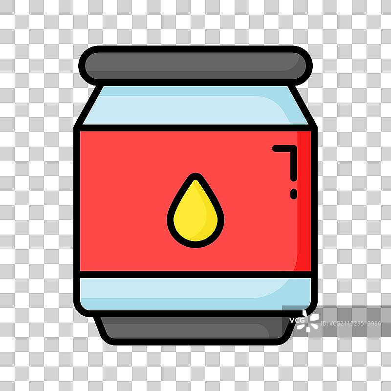 抓住这个令人惊叹的粘性胶水罐图标图片素材