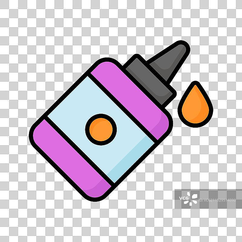 抓住这个令人惊叹的粘合剂瓶图标图片素材