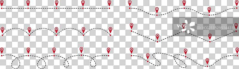 路线图路径时间线虚线道路路线图片素材