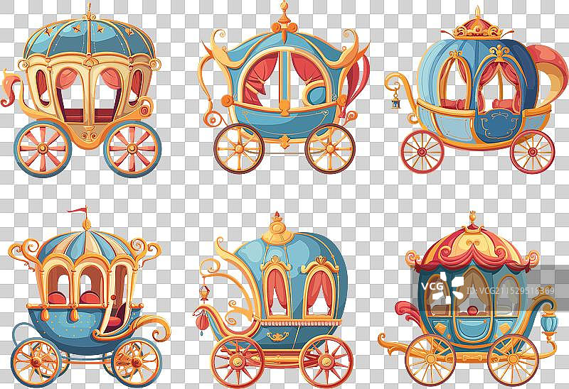 复古皇家马车系列图片素材